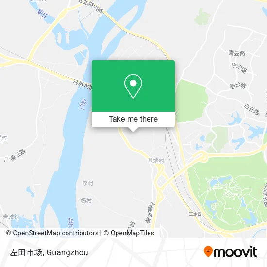 左田市场 map