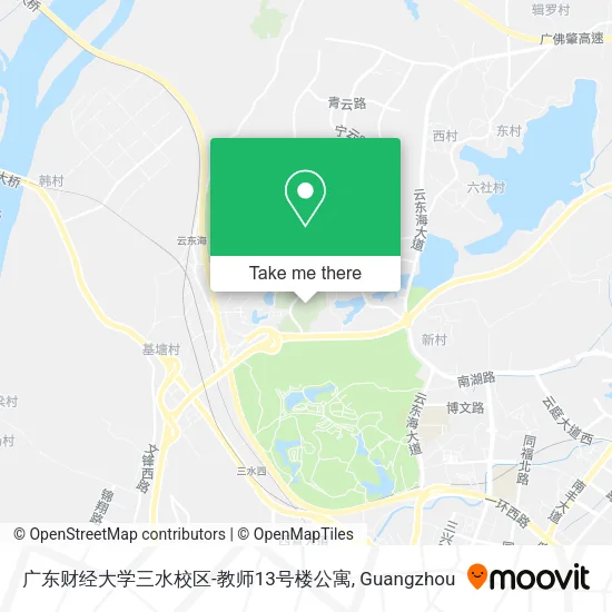 广东财经大学三水校区-教师13号楼公寓 map
