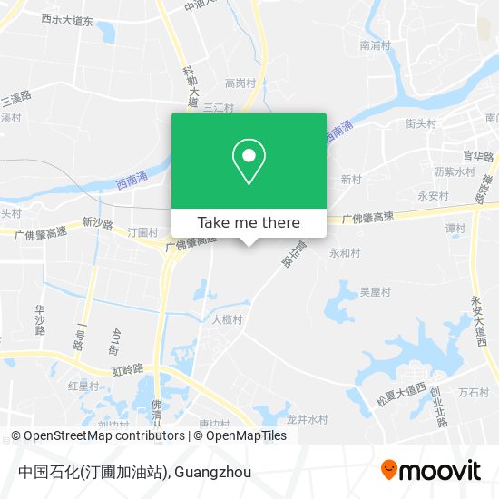 中国石化(汀圃加油站) map
