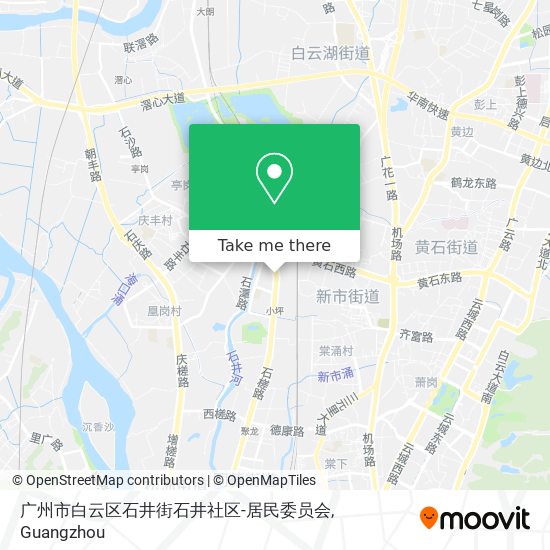 广州市白云区石井街石井社区-居民委员会 map