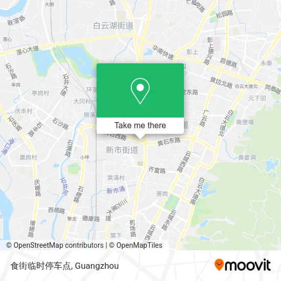 食街临时停车点 map