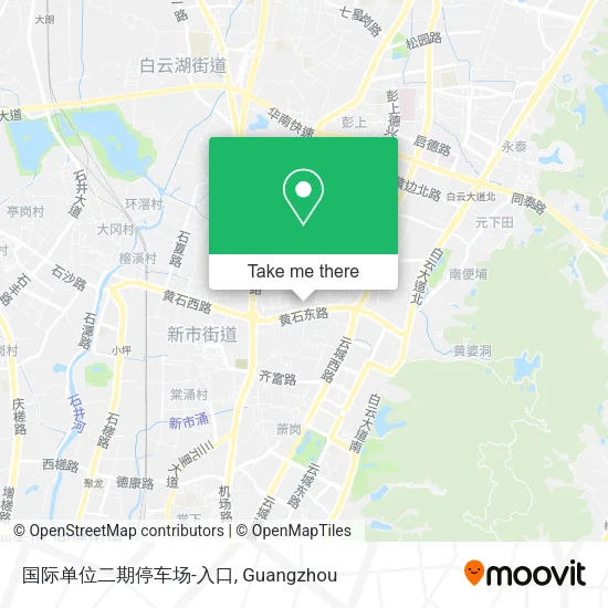 国际单位二期停车场-入口 map