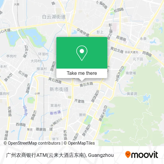 广州农商银行ATM(云来大酒店东南) map