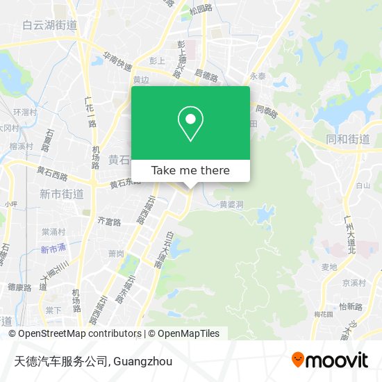 天德汽车服务公司 map