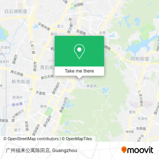 广州福来公寓陈田店 map