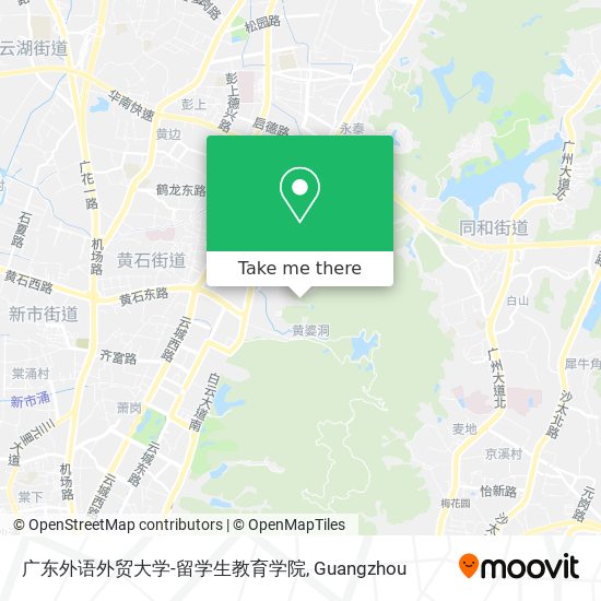 广东外语外贸大学-留学生教育学院 map
