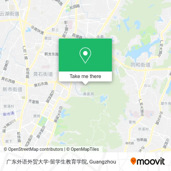 广东外语外贸大学-留学生教育学院 map