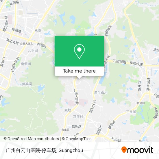 广州白云山医院-停车场 map