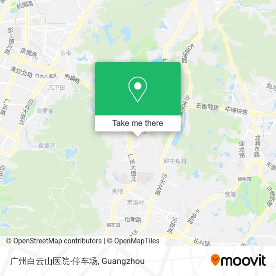 广州白云山医院-停车场 map