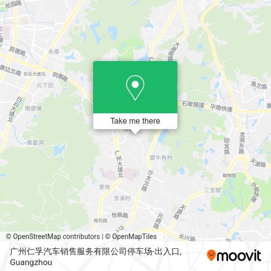 广州仁孚汽车销售服务有限公司停车场-出入口 map