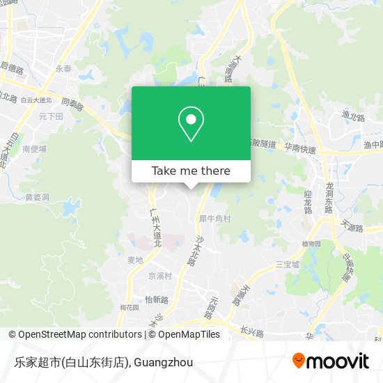 乐家超市(白山东街店) map