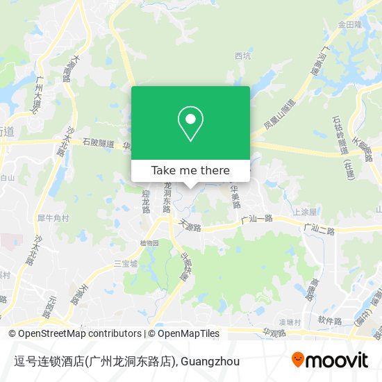 逗号连锁酒店(广州龙洞东路店) map