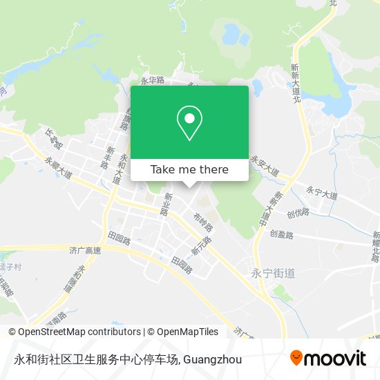 永和街社区卫生服务中心停车场 map