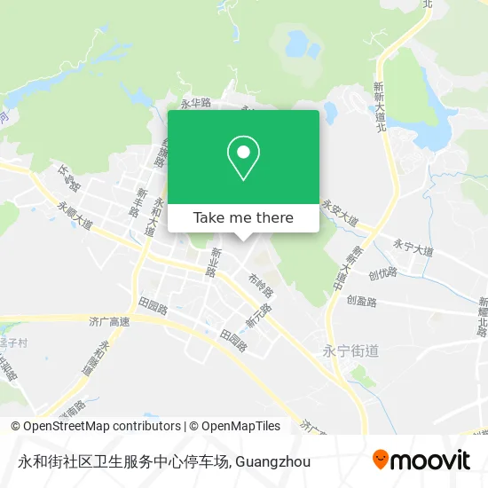 永和街社区卫生服务中心停车场 map