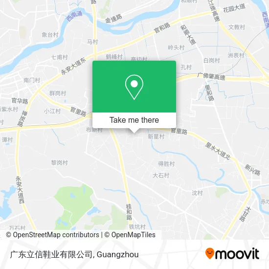 广东立信鞋业有限公司 map