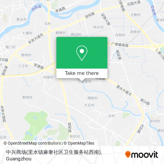 中兴商场(里水镇麻奢社区卫生服务站西南) map