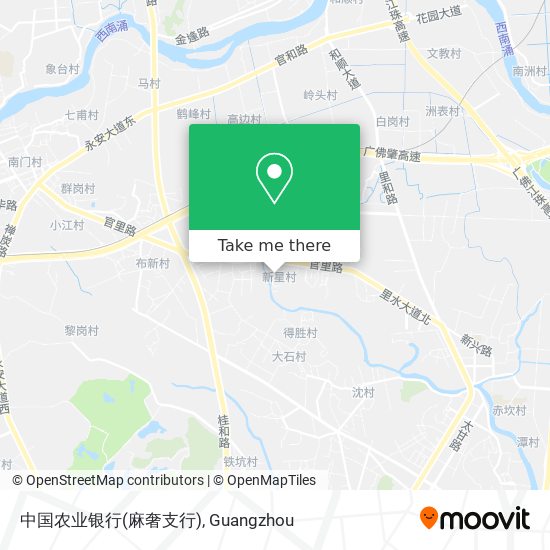 中国农业银行(麻奢支行) map