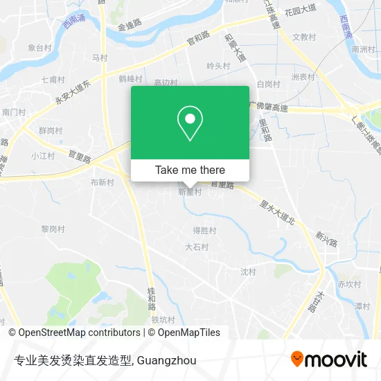 专业美发烫染直发造型 map