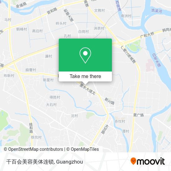 千百会美容美体连锁 map