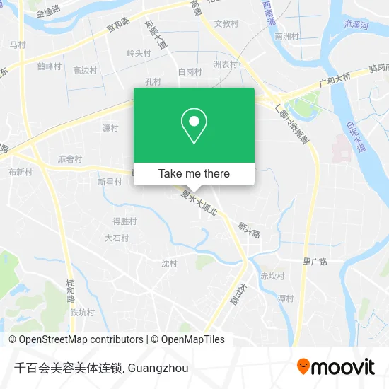千百会美容美体连锁 map
