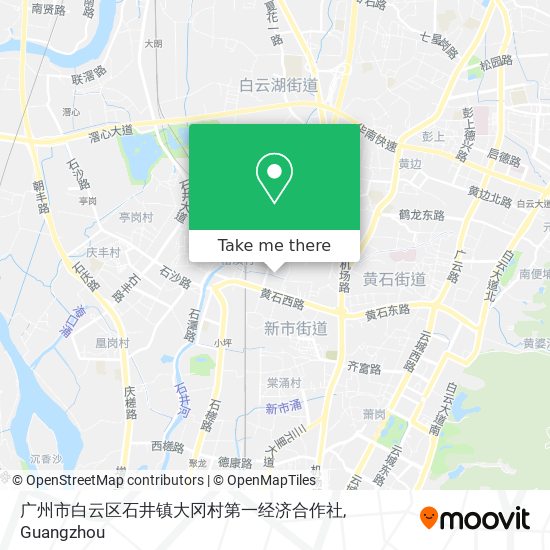 广州市白云区石井镇大冈村第一经济合作社 map