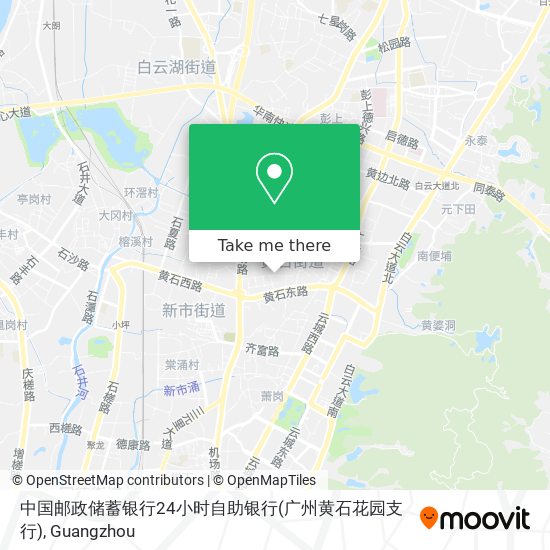 中国邮政储蓄银行24小时自助银行(广州黄石花园支行) map