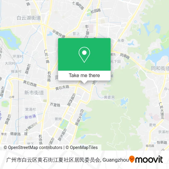 广州市白云区黄石街江夏社区居民委员会 map