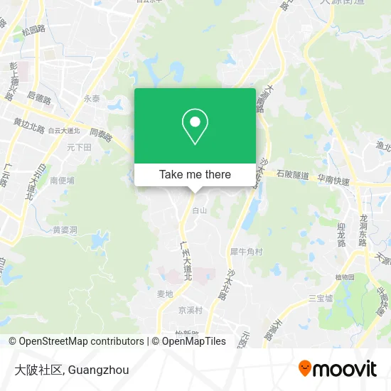 大陂社区 map