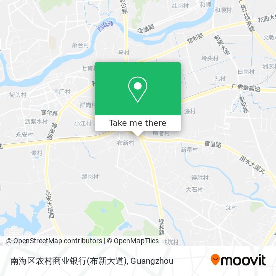 南海区农村商业银行(布新大道) map