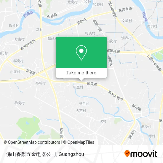 佛山睿麒五金电器公司 map