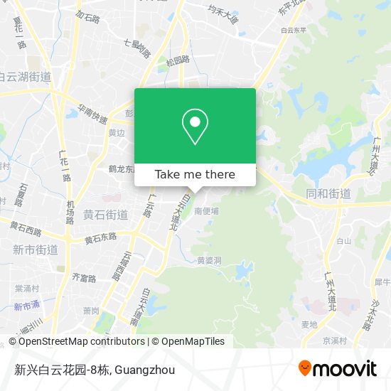 新兴白云花园-8栋 map
