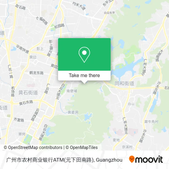 广州市农村商业银行ATM(元下田南路) map