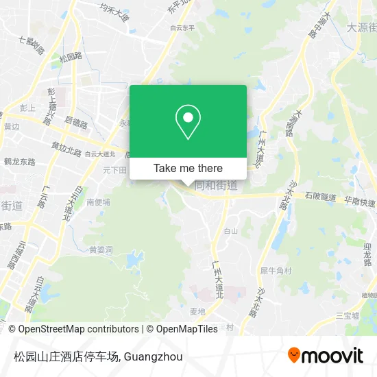 松园山庄酒店停车场 map