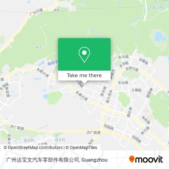 广州达宝文汽车零部件有限公司 map
