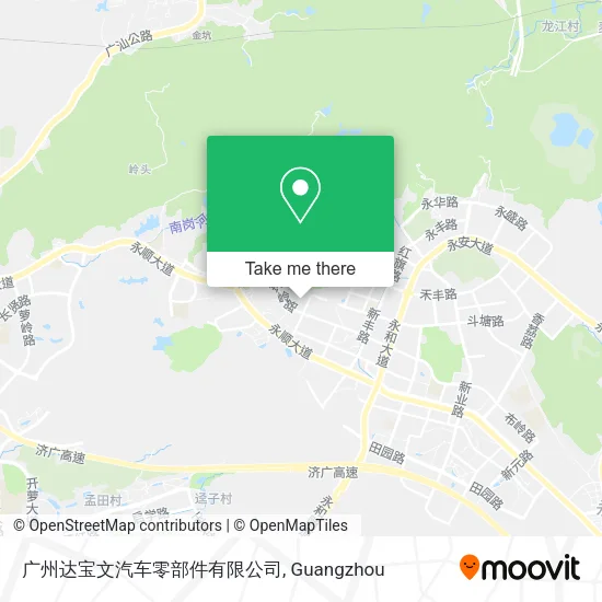 广州达宝文汽车零部件有限公司 map