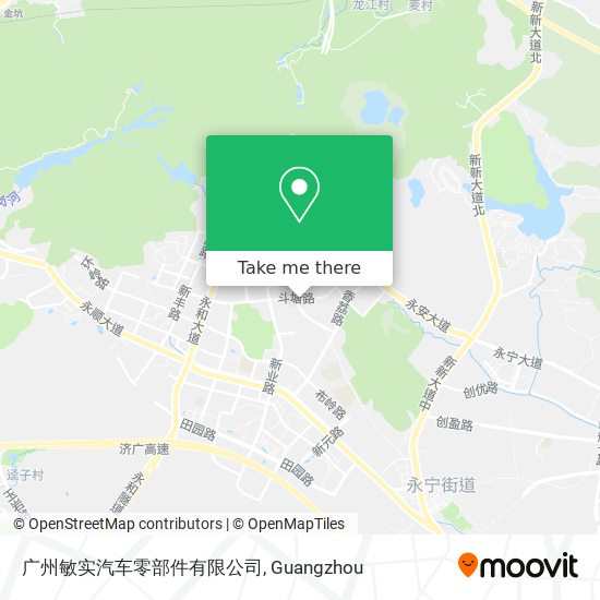 广州敏实汽车零部件有限公司 map