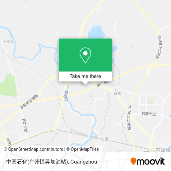 中国石化(广州恒昇加油站) map
