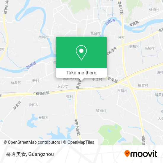 桥通美食 map