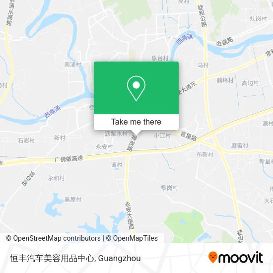 恒丰汽车美容用品中心 map