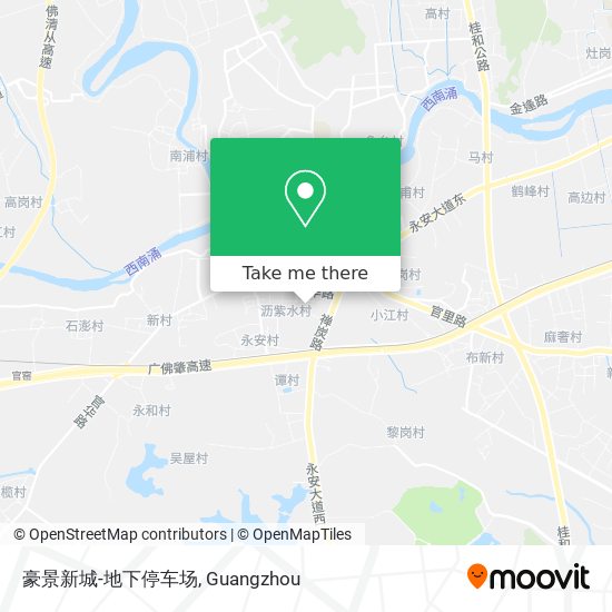 豪景新城-地下停车场 map