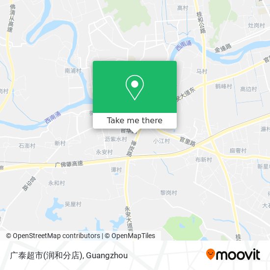 广泰超市(润和分店) map