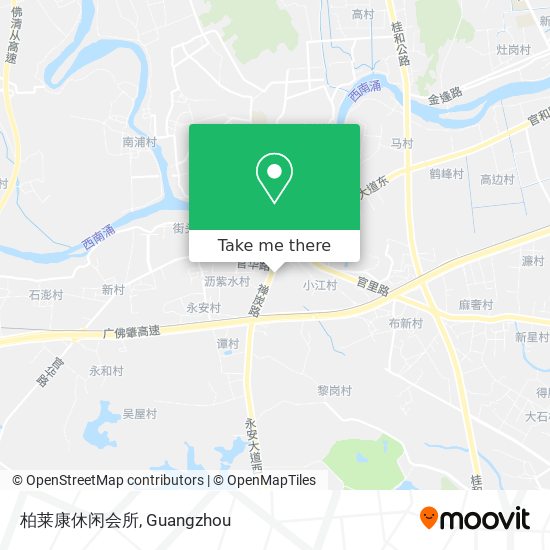 柏莱康休闲会所 map