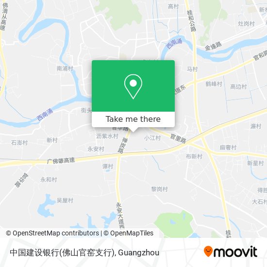 中国建设银行(佛山官窑支行) map