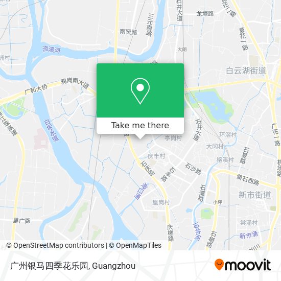 广州银马四季花乐园 map
