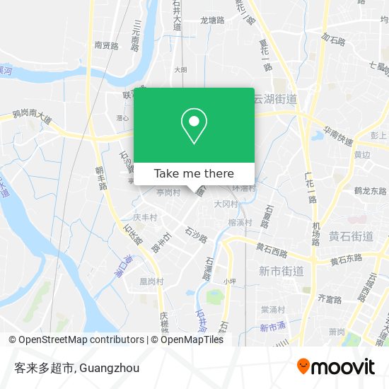 客来多超市 map
