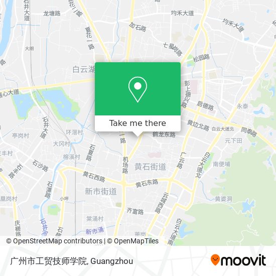 广州市工贸技师学院 map