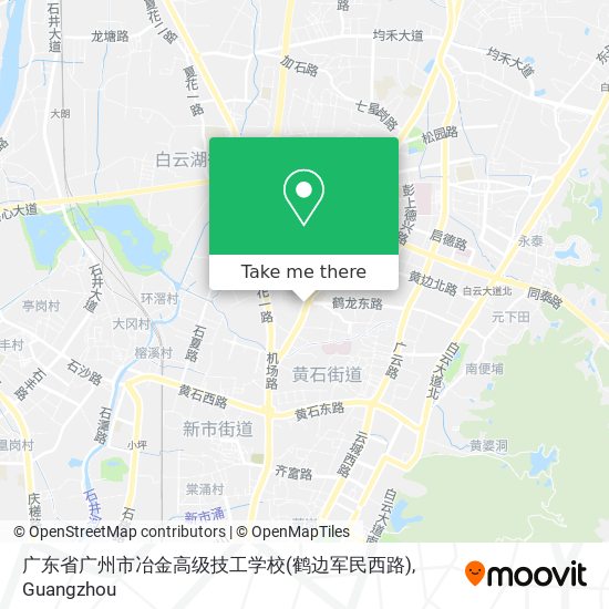 广东省广州市冶金高级技工学校(鹤边军民西路) map