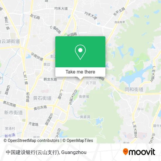 中国建设银行(云山支行) map