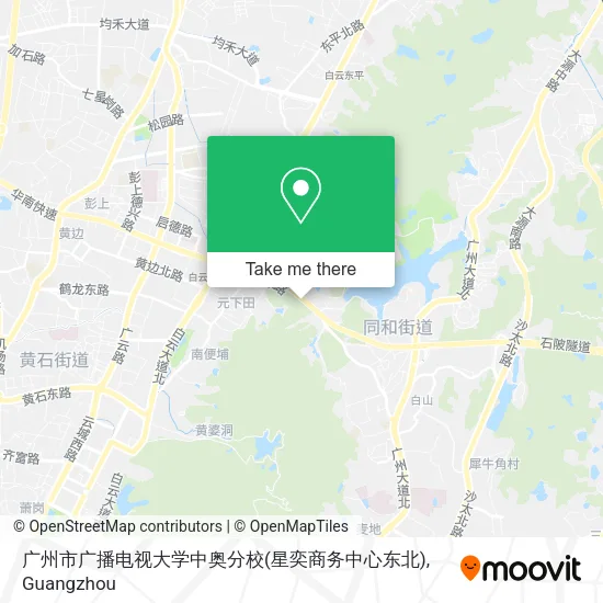 广州市广播电视大学中奥分校(星奕商务中心东北) map