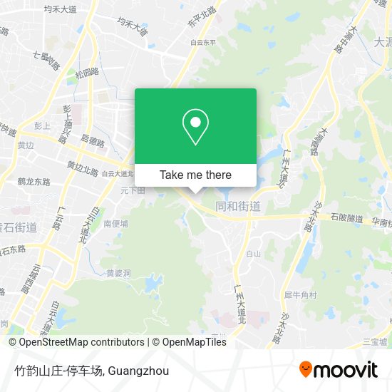 竹韵山庄-停车场 map